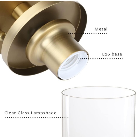 Industrial Ceiling Light Fixture Glass Shade, Light Flush Mounted home light - Picture 4 of 11